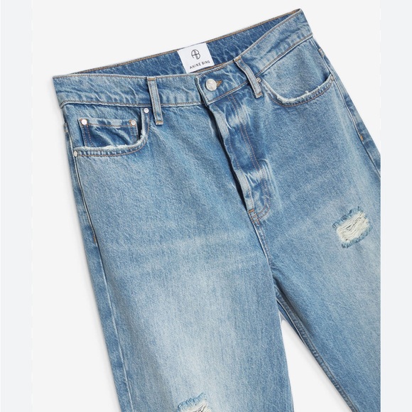 NWT Anine Bing Destructed Lake Indigo - Picture 3 of 5